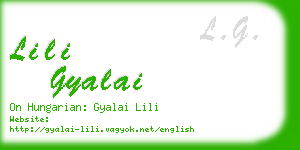 lili gyalai business card